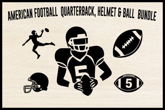 American Football SVG Bundle: Graphics for Crafts