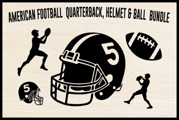 American Football SVG Bundle Quarterback