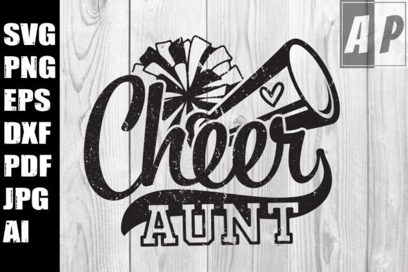 Cheer Aunt & Football Aunt Graphics for Crafts