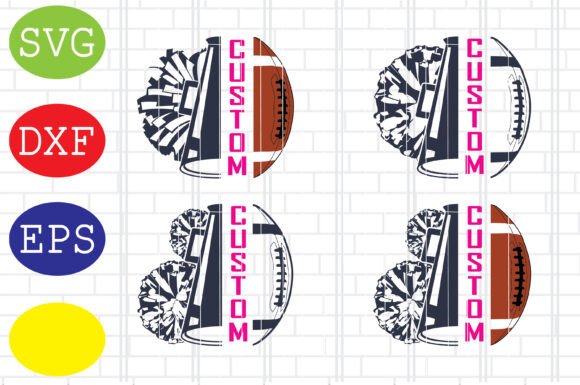 Custom Cheer American Football Svg: Graphics for Crafts & Brand Energy