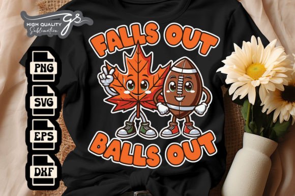 Falls Out Balls Out Football Vibes SVG Graphics