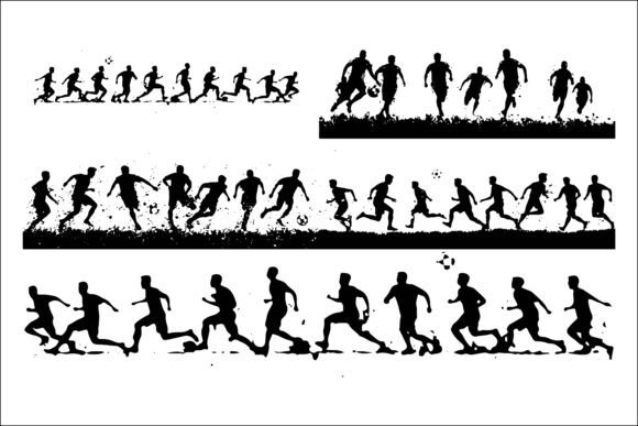 Football Action Vector Graphics