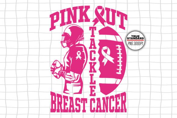Football Pink Out Tackle Breast Cancer Graphics