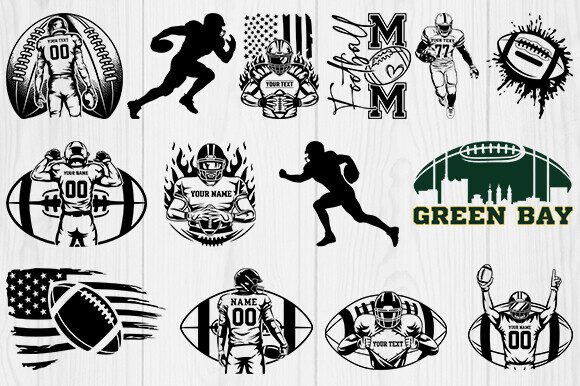 Football Players SVG Bundle for Crafts & Graphics