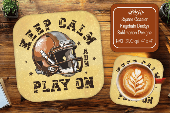 Football Square Coaster PNG