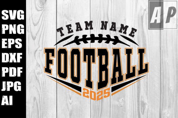 Football Team Template SVG: Graphics for Crafts