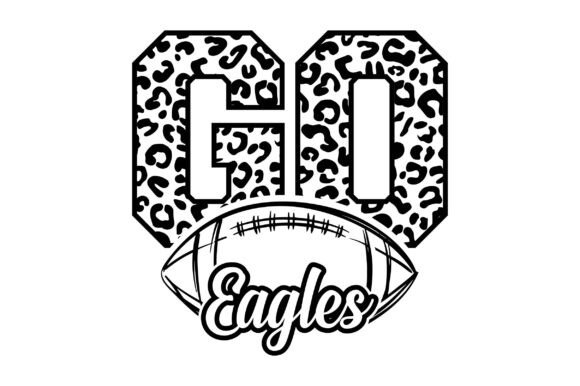 Go Eagles Football SVG PNG: Graphics for Crafts & Branding