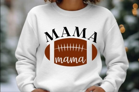 Mama SVG Football Design: Graphics for Crafts & Content