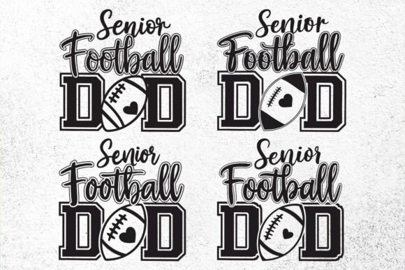 Senior Football Dad SVG